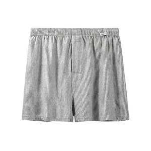 Vente en gros de sous-vêtements en coton à taille élastique pour hommes, caleçon respirant et confortable à carreaux, caleçon tissé pour hommes - Product Image 3