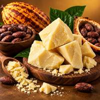 Beurre de cacao naturel brut en sac de 25 kg, fournisseur d'exportation pour la fabrication de chocolat, la transformation alimentaire et la confiserie