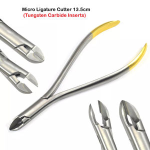 Alicates Cortadores de Alambre Duro Manuales de Acero Inoxidable para Odontología Profesional TC, Micro Pin, Ligadura, Corte Lateral Distal - Product Image 6