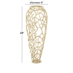 Vase en aluminium argenté et corail Vase à fleurs en métal nickelé de style américain pour la décoration de table Fabricant en gros - Product Image 6