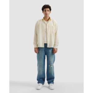 เสื้อเชิ้ตผ้าฝ้ายพื้นฐานสำหรับใส่พักผ่อน - Product Image 4