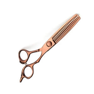 Ciseaux de coupe de cheveux en or rose pour la beauté Ciseaux de style léger en métal et en acier au design personnalisé - Product Image 2