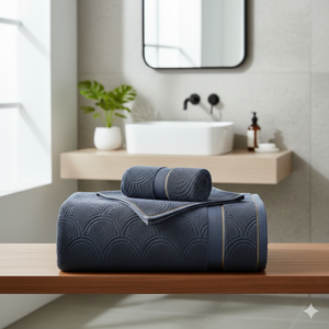 Serviettes en coton gaufré écologiques de qualité supérieure, respirantes, douces pour la peau, épaisses et moelleuses, pour le spa, la salle de sport, les voyages et l'usage quotidien - Product Image 3