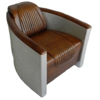Canapé modulaire sectionnel moderne en cuir véritable marron de style européen pour salon et salle à manger