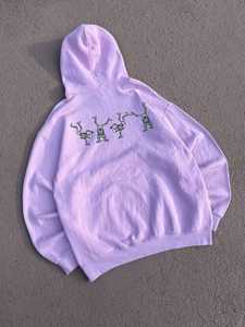 เสื้อมีฮู้ดสไตล์ฝรั่งเศสผ้าฟลีซเทอร์รี่ปักลายกราฟิกแนวสตรีทแวร์สไตล์ฝรั่งเศส - Product Image 3