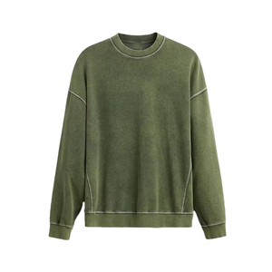 ชุดวอร์มผ้าฝ้ายโอเวอร์ไซส์สำหรับผู้ชายชุดออกกำลังกายเล่นกีฬาผ้าฟลีซซักแบบโอเวอร์ไซส์สำหรับ100% ใส่วิ่งออกกำลังกายเล่นยิมชุดวอร์มเล่นกีฬา400 GSM - Product Image 6