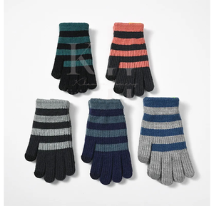 Gants tactiles tricotés en coton 100 % biologique de haute qualité, respirants et écologiques, longueur poignet, pour protéger bébé en toutes saisons - Product Image 3