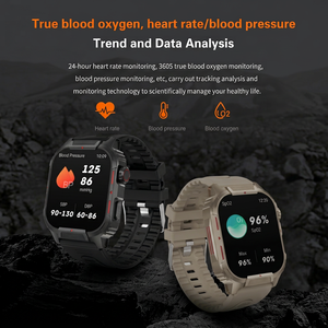 Montre connectée Rogbid pour hommes et femmes, écran Amoled 44-49mm, étanche IP67, Bluetooth, moniteur d'activité physique avec boussole de fréquence cardiaque - Product Image 4