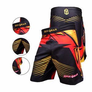 Venta al por mayor de pantalones cortos de boxeo MMA ecológicos diseño personalizado impreso sólido Muay Thai artes marciales BJJ Grappling entrenamiento deportivo - Product Image 2