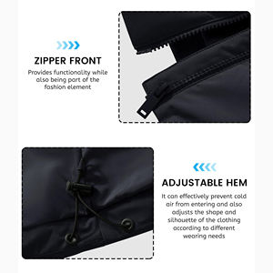 Chaqueta acolchada de primera calidad para mujer, chaqueta acolchada de invierno con cuello alto para brindar calidez y comodidad durante el clima frío para exteriores - Product Image 4