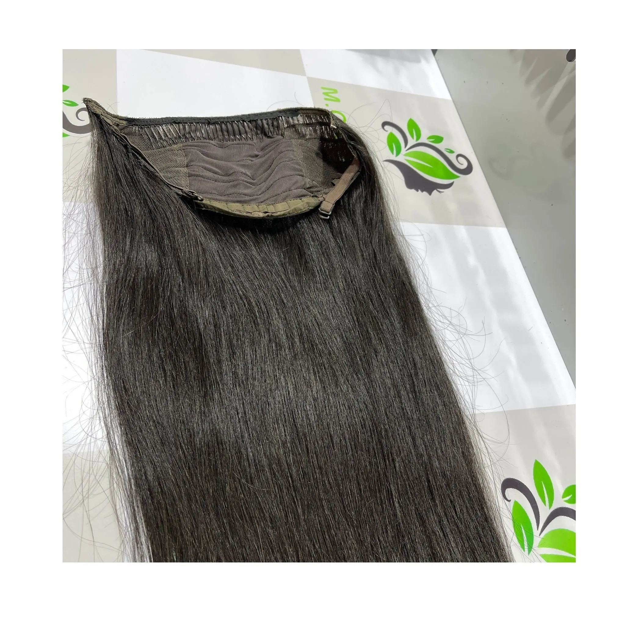 Günstiger Preis Virgin Hair Clip in Haar verlängerung Halbe Perücke für schwarze Frauen U-förmige U-Teil Perücken
