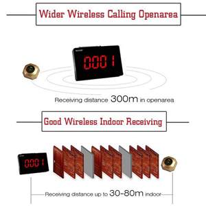 Sistema de Llamada Inalámbrico Dayetch para Restaurantes con Pantalla LED Digital y Receptor de Llamada para Enfermeras - Product Image 2