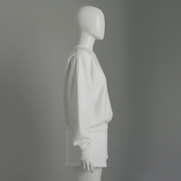 Ensemble de survêtement décontracté pour femme Spring Lady, sweat-shirt à col rond classique, short en molleton 100% coton, ensemble court 2 pièces, vêtements de détente pour femme