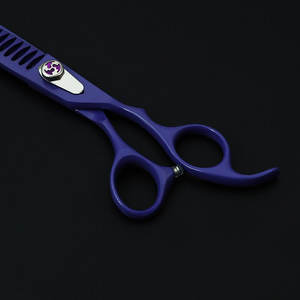 Custom Logo Luxury Portable Pet <b>Grooming</b> Stainless Steel Chunker Scissors - Product Image 4