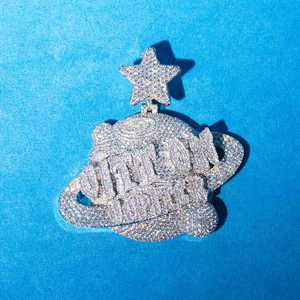 JITT on JUPITER Colgante y Amuleto Solitario de Moissanita VVS Personalizado 18.06ctw Unisex para Uso Diario - Product Image 2