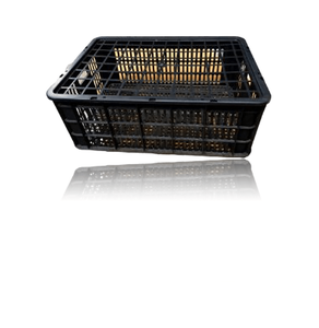 Rectangle Shape Farm Agriculture Container Basket PP <b>Plastic</b> Agricultural Basket Strong Metal Handle Vietnam Origin <b>Black</b> - Product Image 5