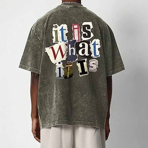 T-shirt Miami de haute qualité pour hommes surdimensionné décontracté Hip-Hop Sports Design marque d'impression en vrac à la mode - Product Image 4