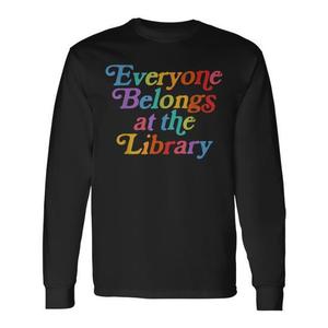 T-Shirt a Maniche Lunghe 'Ogni Chiama si Trova in Biblioteca' per Appassionati di Lettura, Prodotto Promozionale - Product Image 2