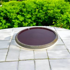 Plateau en bois artisanal personnalisable pour hôtel, design classique écologique, plat de service pour fruits, tasses à thé, passe au lave-vaisselle, durable pour - Product Image 1