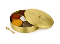 Nouvelle boîte à épices en bois, 7 compartiments, écologique, qualité alimentaire, sans toxines, boîte à masala, cadeau de mariage, élégante boîte à épices en promotion