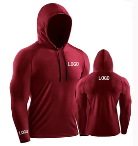 Sudadera con Capucha Deportiva Unisex de Secado Rápido y Transpirable para Otoño e Invierno, con Logotipo Frontal Personalizado, Lisa - Product Image 1
