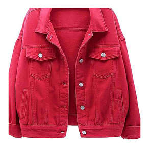 Chaqueta Vaquera Informal para Mujer, Diseño Personalizado, Talla Grande, Chaquetas Vaqueras Informales de Moda para Damas - Product Image 6