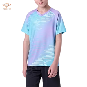 Camisetas atléticas para niños, ropa deportiva para jóvenes, camisetas de ajuste seco, camisetas de manga corta para niños, ropa de rendimiento deportivo a granel, venta al por mayor de BD - Product Image 3