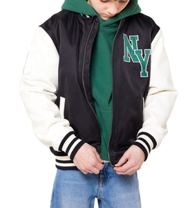 Chaqueta universitaria de satén de alta calidad para niños y hombres, la mejor chaqueta de estilo de moda bordada, chaqueta de béisbol personalizada - Product Image 2