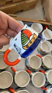 Ceramic Screen Printed Tea Coffee <b>Mugs</b> Cartoon Fish Design Classic Style Dishwasher Microwave Safe Gift <b>Box</b> Packaging for - Product Image 3