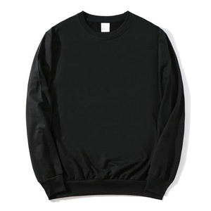 Sudadera Lisa francesa de felpa con cuello redondo personalizada para hombre, venta al por mayor, manga larga transpirable ecológica, uso de otoño bordado - Product Image 4