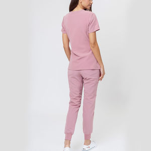 Conjuntos de uniformes de enfermera para mujer con logotipo personalizado uniformes médicos uniformes cuello redondo cremallera - Product Image 4