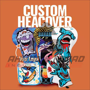 Custom Designed PU Leather Golf <b>Driver</b> Head Cover with Embroidered Logo High Quality <b>Headcovers</b> - Product Image 5