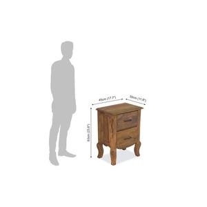 Tania Grand Elegant Solid Wood Bedside Table Furniture for Bedroom <b>Sets</b> - Product Image 5