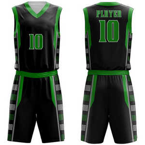 Maillots et shorts de basket-ball respirants fabriqués en usine Sportswear 100% Uniforme de basket-ball en polyester - Product Image 6