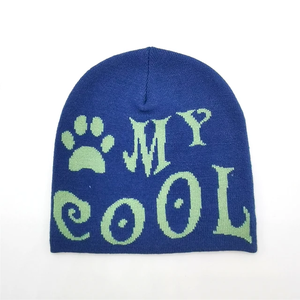 Wholesale Custom Own Design Pattern <b>Beanie</b> 100% Acrylic Jacquard Knit <b>Men</b> <b>Beanie</b> <b>Hat</b> Handmade - Product Image 5