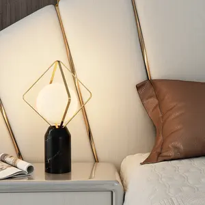 Lámpara de Mesa de Cerámica Moderna DynastyPlanet con Luces LED y Pantalla de Tela para Uso en Interiores, AC/Batería, Personalizable para Sala de Estudio - Product Image 3