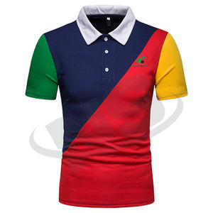 Trendy Printed Cotton Knit Polo <b>Shirts</b> For <b>Men</b> Plus Size Affordable Stylish <b>Men's</b> Polo <b>Shirts</b> Wholesale Factory Direct Custom - Product Image 3