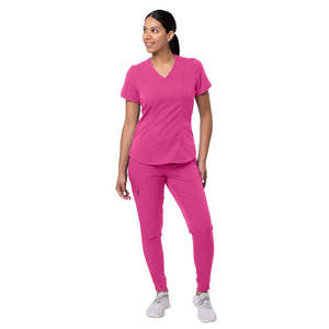 Uniforme de Enfermera de Hospital de Moda Personalizado 2026, Uniformes Médicos Elásticos y Suaves para Personal de Hospital, Logotipo Personalizado - Product Image 3