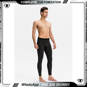 Polainas de compresión de algodón para hombres para boxeo Jiu Jitsu MMA-Impreso Logo Entrenamiento y Fitness Gym Pantalones - Product Image 4
