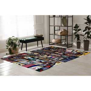 Alfombra Urbana de Nueva York: Decoración Abstracta para el Hogar con Diseño de Paisaje Urbano, Alfombra Suave con Pelo Largo - Product Image 4