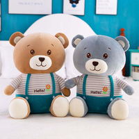 Ours en peluche géant personnalisé unisexe, en coton doux, jouet en peluche, compagnon câlin, cadeau pour enfants, adultes, garçons, filles, vente en gros