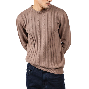 Pull en laine/cachemire tricoté d'hiver unisexe respirant, design décontracté, pull à manches longues pour homme, vêtement chaud, confort doux, tendance - Product Image 1
