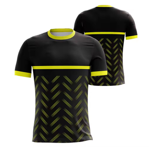 Nuevo Artículo Más Vendido, Camiseta Deportiva de Manga Corta con Cuello Redondo para Hombre, de Poliéster/Algodón, Secado Rápido, con Impresión por Transferencia de Calor Personalizada - Product Image 1