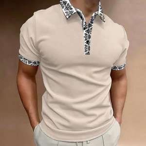 Moda para camisa Street Top Golf 3D suelta Casual diario de gran tamaño manga corta verano estampado tejido Antiarrugas Alta seda - Product Image 5