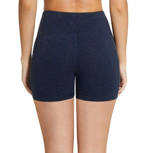 Shorts de sport taille haute pour femmes, fermeture élastique à la taille, shorts de yoga, shorts de cycliste, shorts de course sans couture, service OEM ODM - Product Image 5