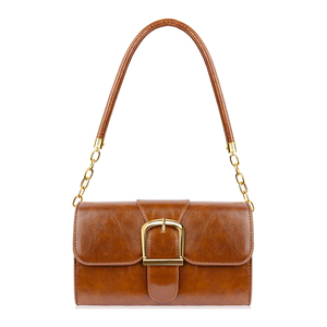 Bolso de Hombro de Cuero para Mujer, a la Moda, de Alta Calidad, con Cierre, Impermeable, Color y Tamaño Personalizables - Product Image 1