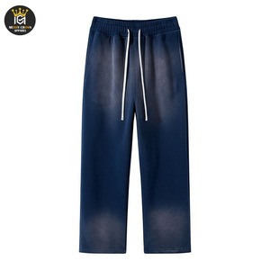 Pantalones Deportivos Casuales para Hombre de Alta Calidad, Lavado Ácido Personalizado, Joggers de Algodón de Peso Medio, Rectos, Transpirables y Ecológicos - Product Image 5