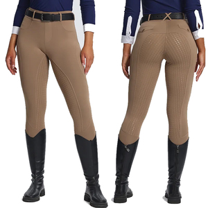 OEM Design Ladies Equestrian Clothing Horse Riding Pants Jodhpurs Breathable Sports Breeches - Product Image 3