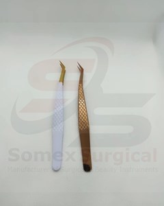 100% alta calidad nuevo estilo Premium pestañas pinzas mano antideslizante nuevo diseño mejorar pestañas pinzas - Product Image 1