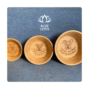 NUEVO DISEÑO PERSONALIZADO 2024 CUENCO DE BAMBÚ PARA MASCOTAS PARA PERROS GATO JUGUETES PARA MASCOTAS FOCOFFEE MASCOTA DE MADERA DE VIETNAM MS AMELIA + 84855014447 - Product Image 1